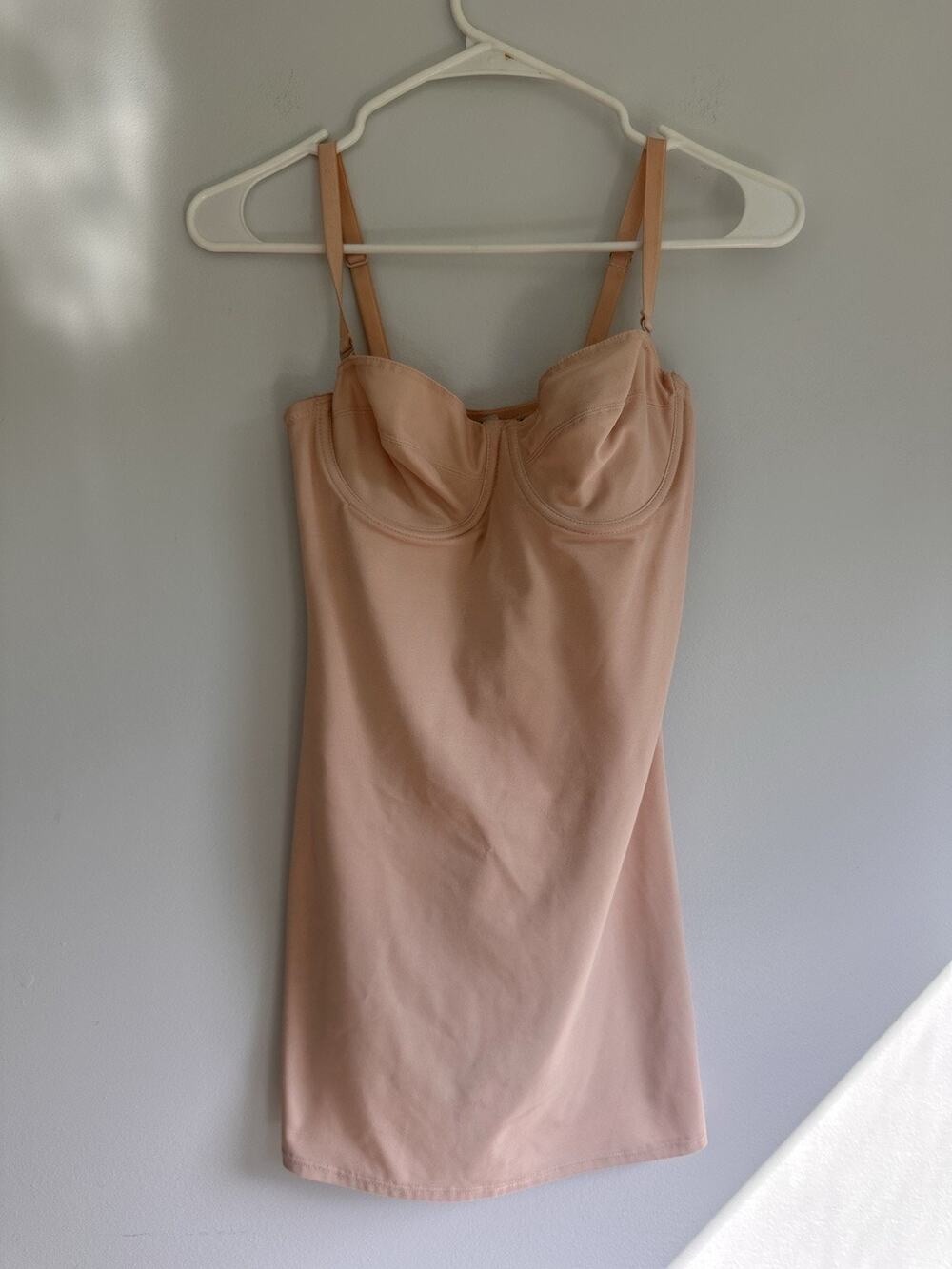 Vintage Nancy Ganz Body Slimmers Body Suit Size 34B Nude/Beige Dress Style